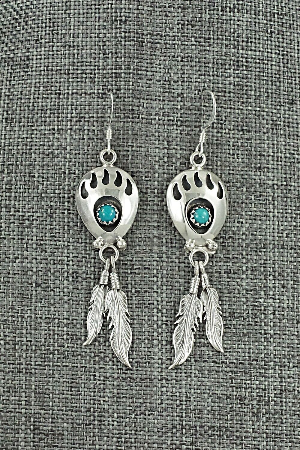 Turquoise & Sterling Silver Earrings - Annie Spencer