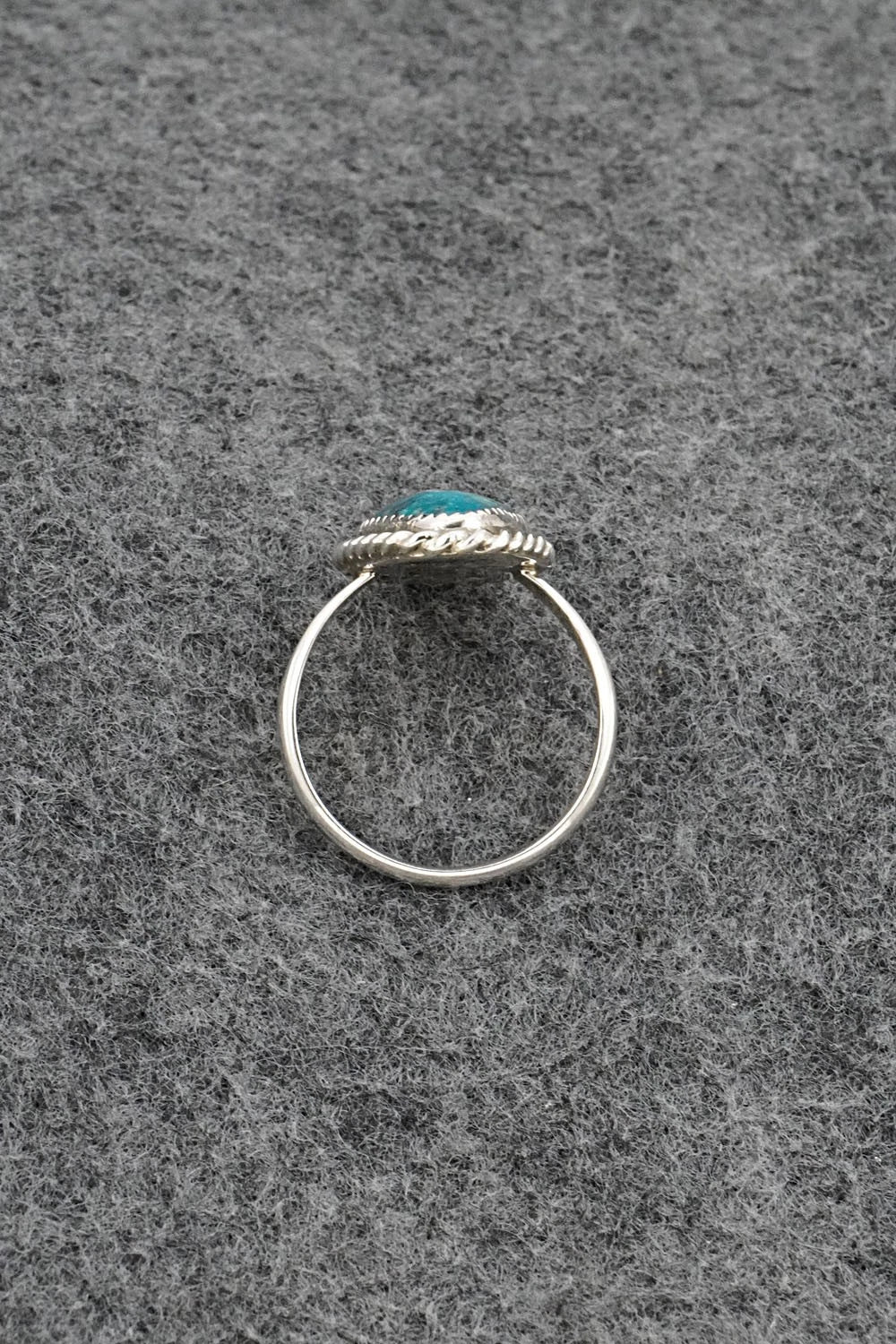 Turquoise & Sterling Silver Ring - Darius Arviso - Size 8.5