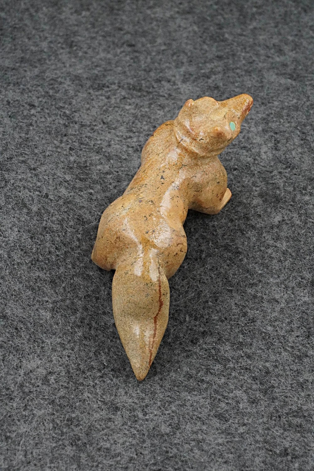 Wolf Zuni Fetish Carving - Freddie Leekya