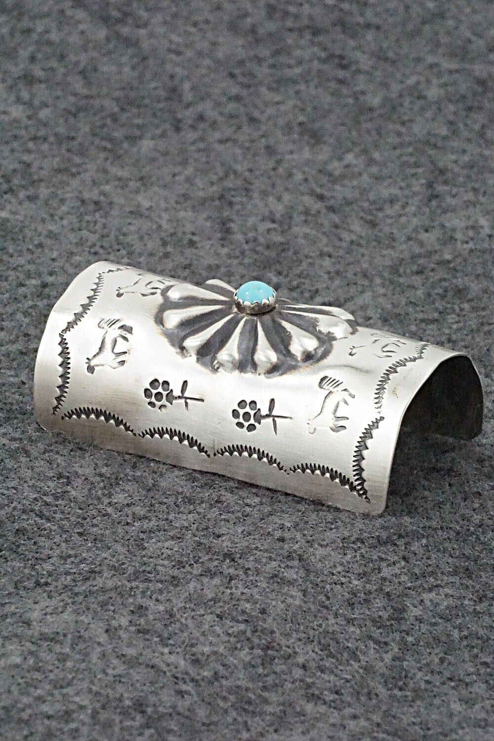 Turquoise & Sterling Silver Hair Pin - Arlene Soce