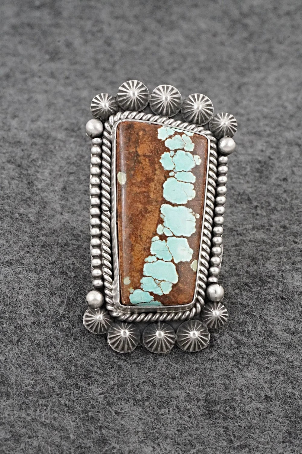 Turquoise & Sterling Silver Ring - Michael Calladitto - Size 7