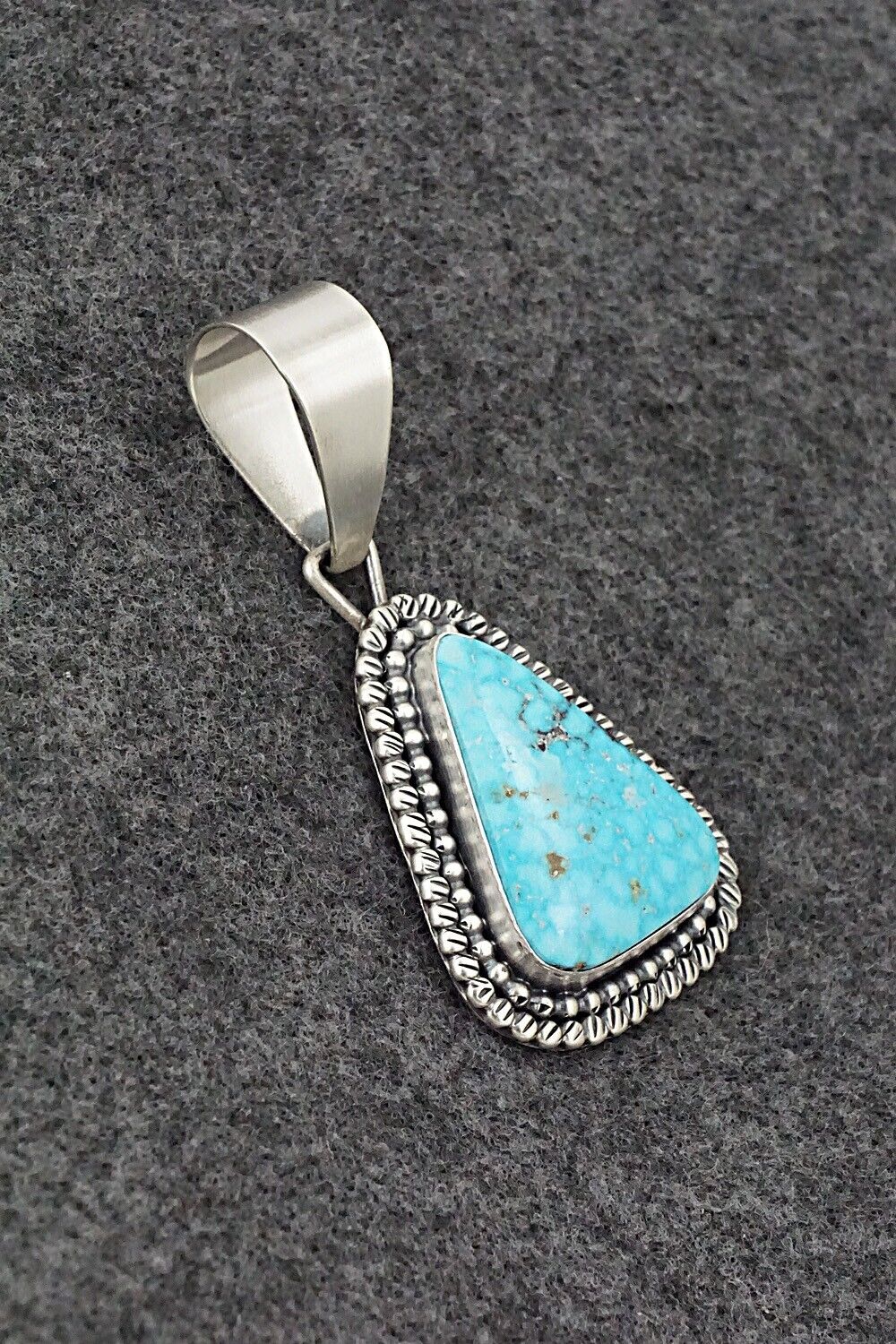 Turquoise & Sterling Silver Pendant - Daniel Benally