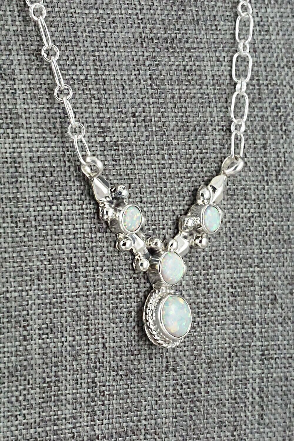 Opalite & Sterling Silver Necklace - Annie Spencer