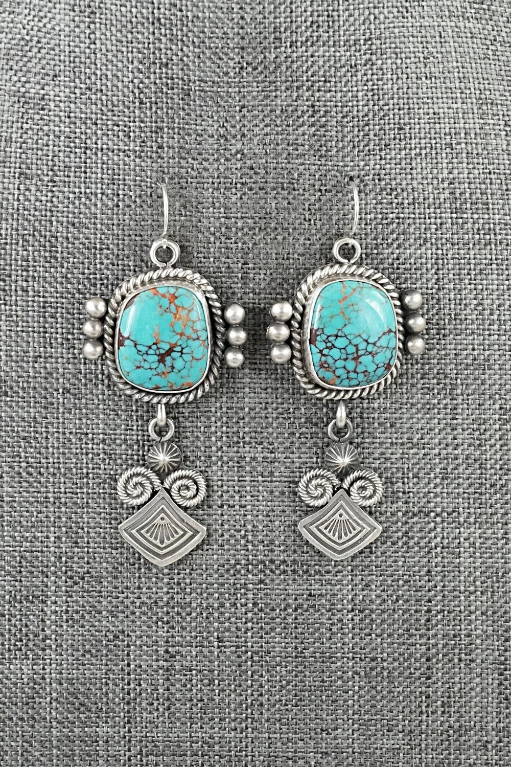 Turquoise & Sterling Silver Earrings - Michael Calladitto