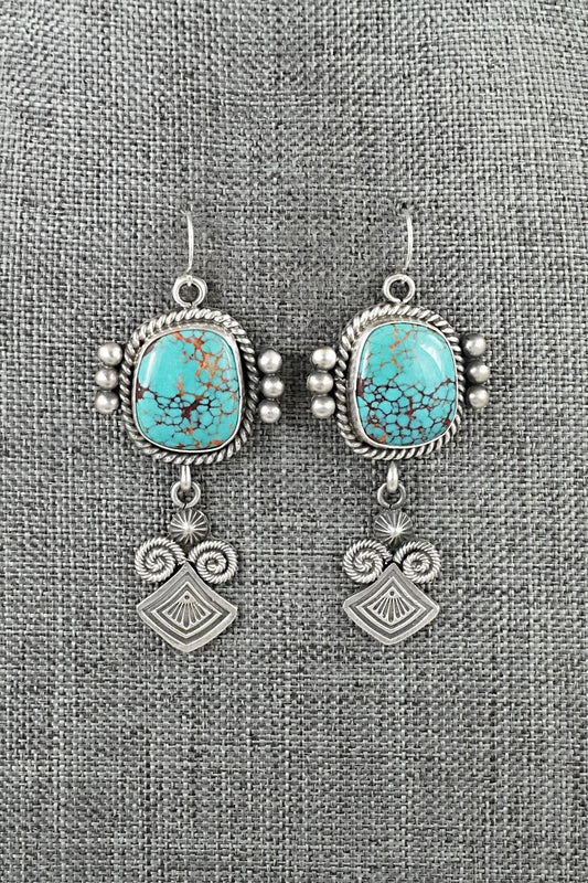 Turquoise & Sterling Silver Earrings - Michael Calladitto