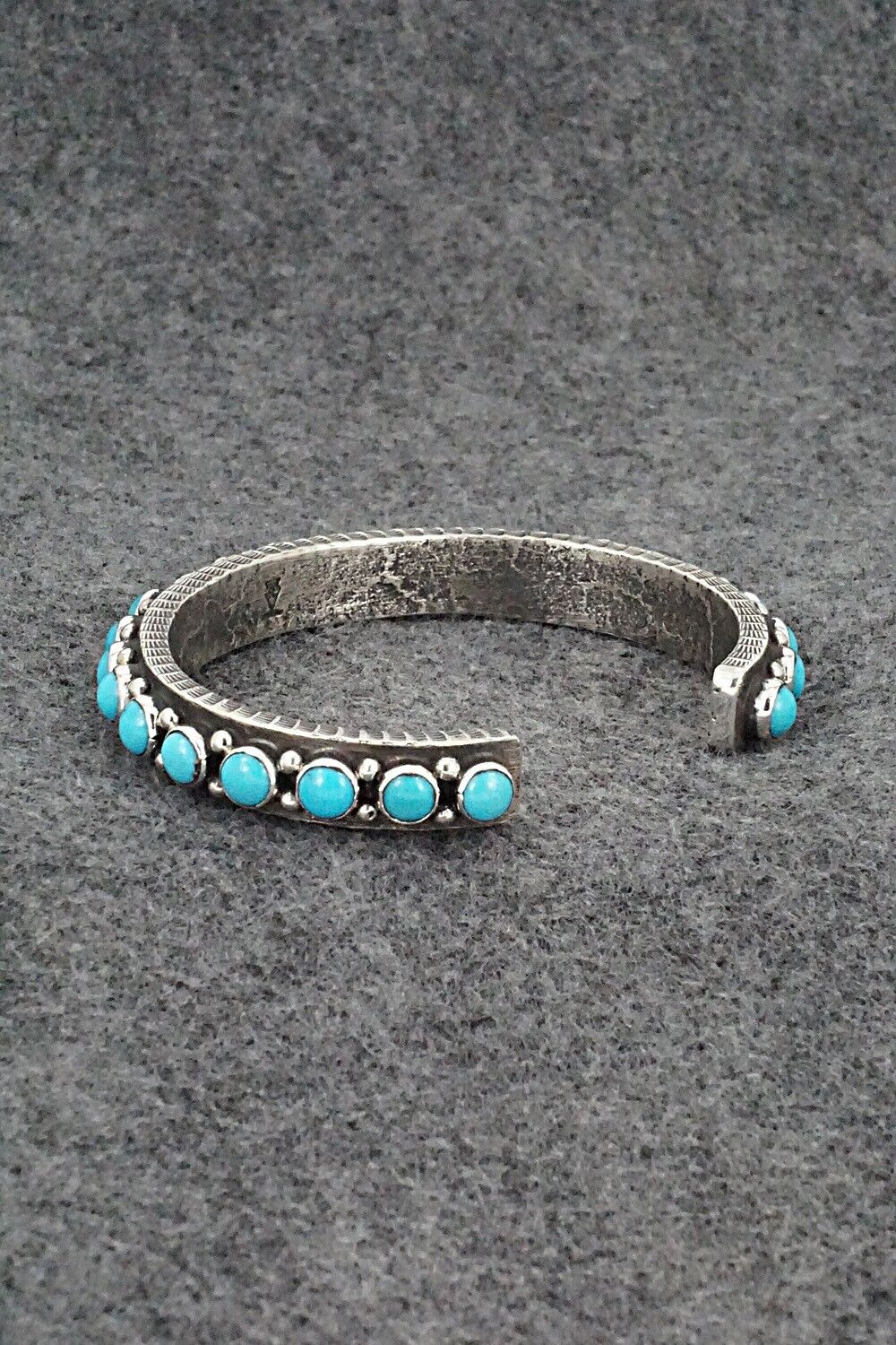Turquoise & Sterling Silver Bracelet - Ernest Rangel