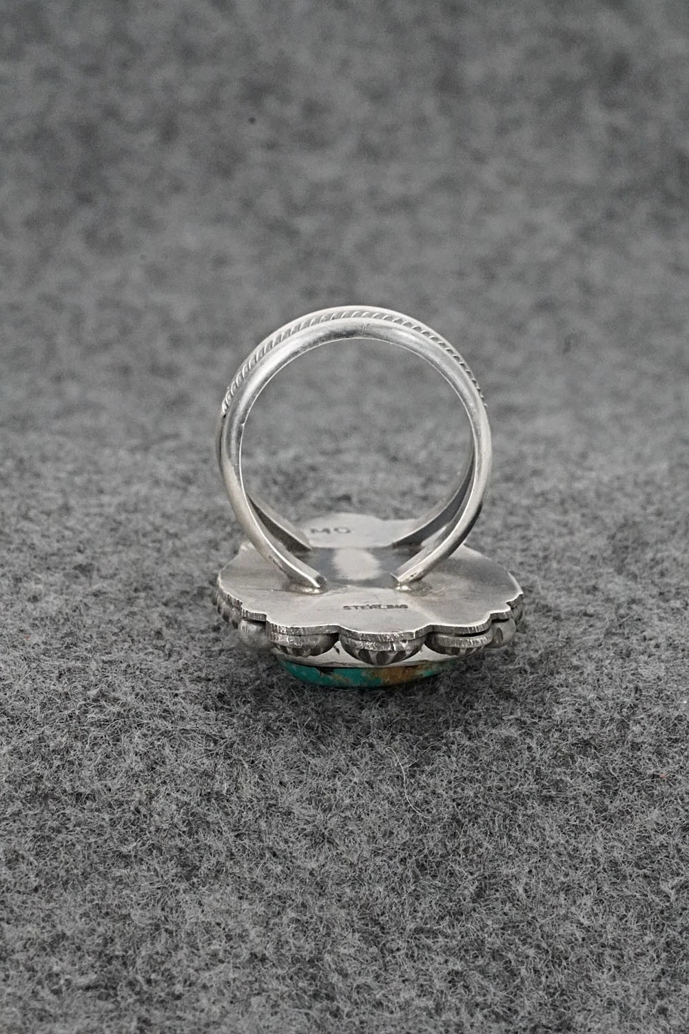 Turquoise & Sterling Silver Ring - Michael Calladitto - Size 9