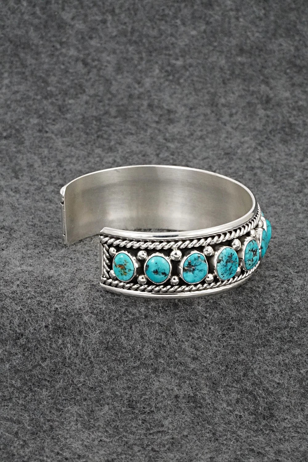 Turquoise & Sterling Silver Bracelet - Chester Charley