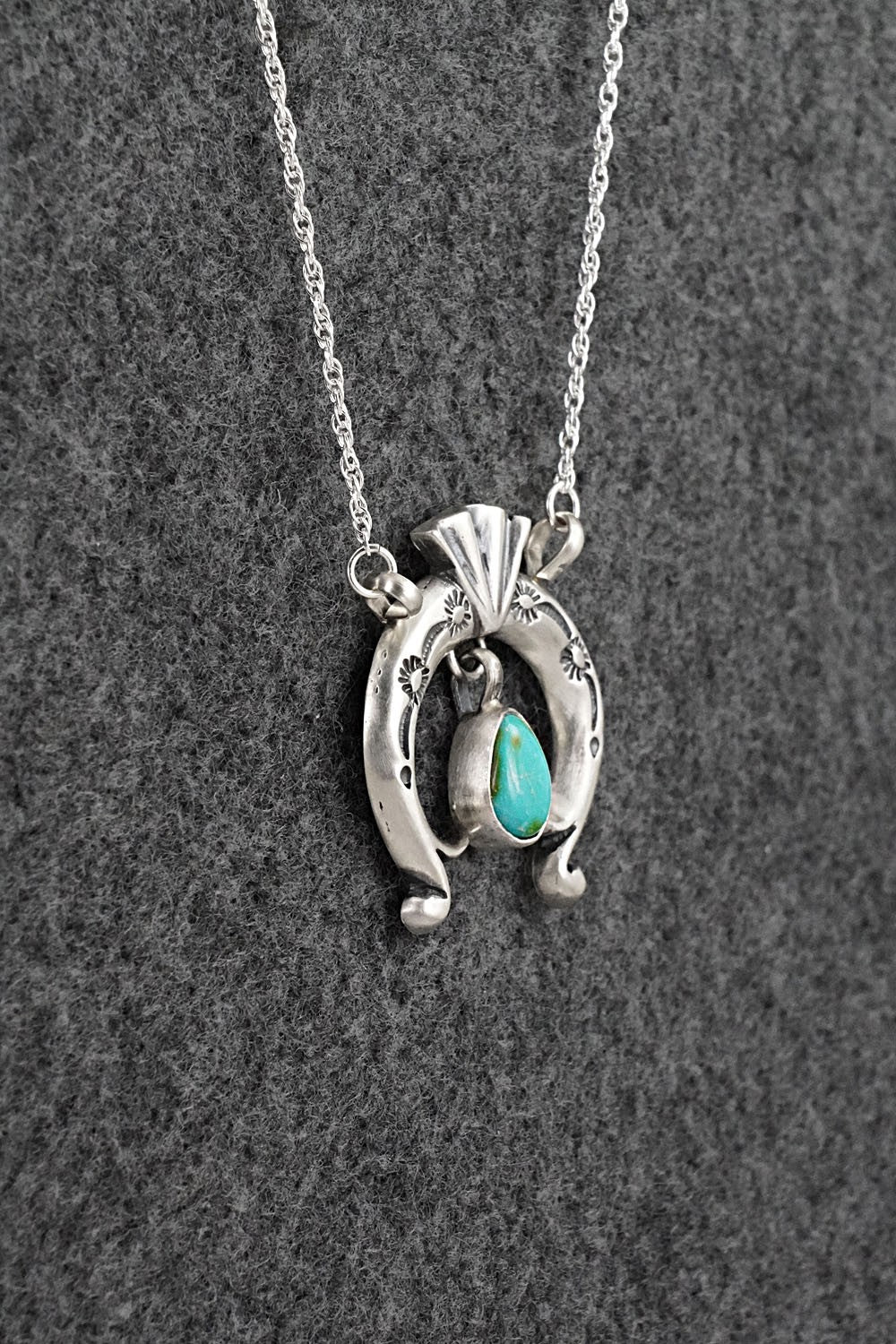 Turquoise & Sterling Silver Necklace - Gary Shorty