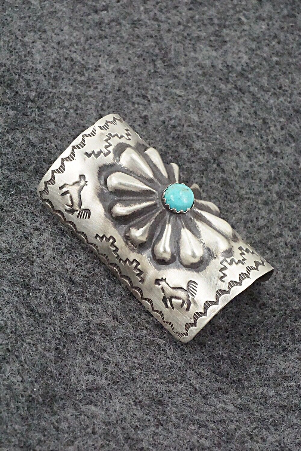 Turquoise & Sterling Silver Hair Pin - Arlene Soce