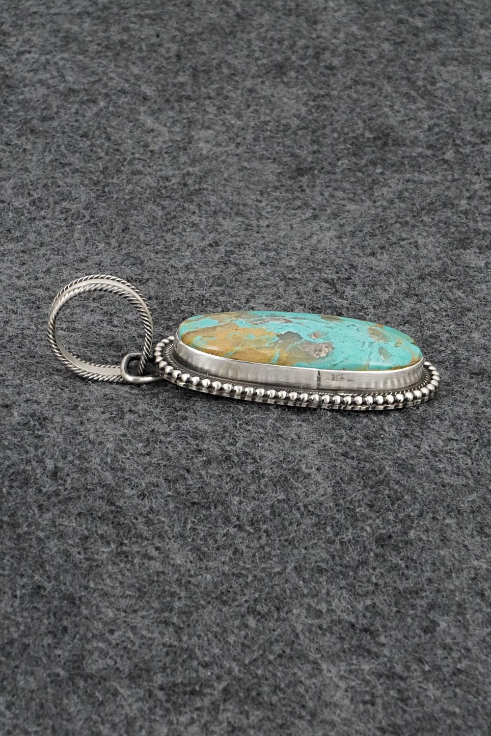 Turquoise & Sterling Silver Pendant - Kathleen Livingston