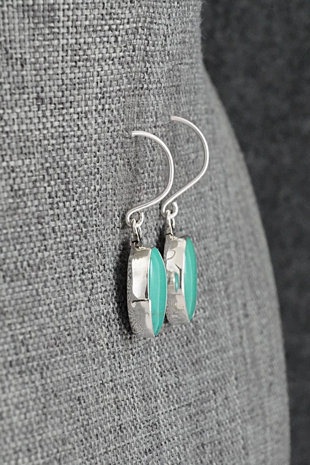 Turquoise & Sterling Silver Earrings - Rosemary Saunders