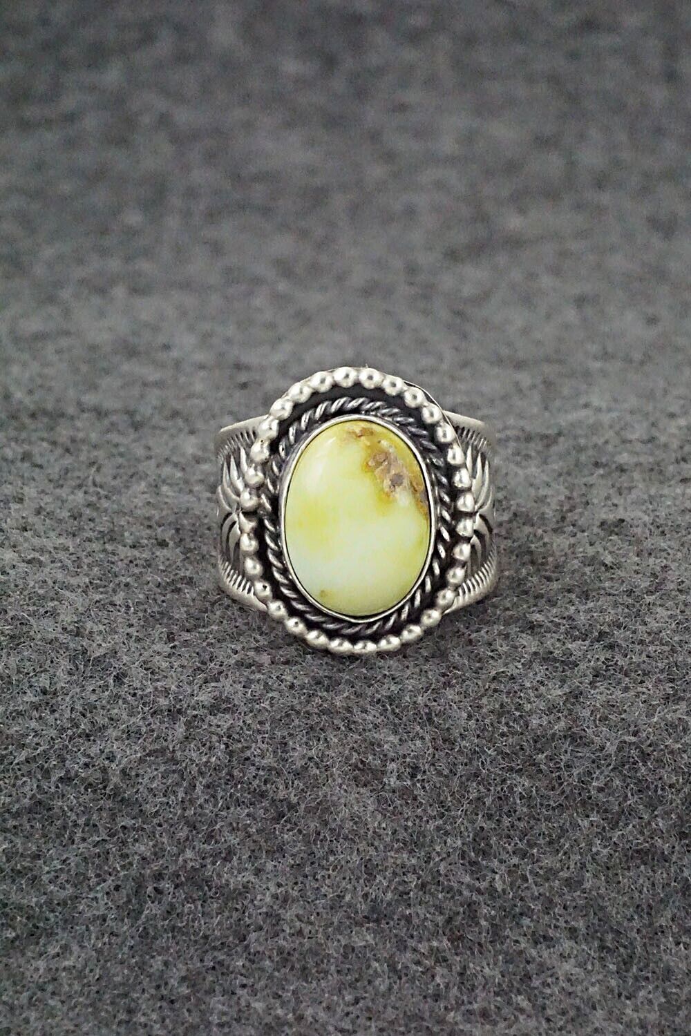 Variscite & Sterling Silver Ring - Samuel Yellowhair - Size 7