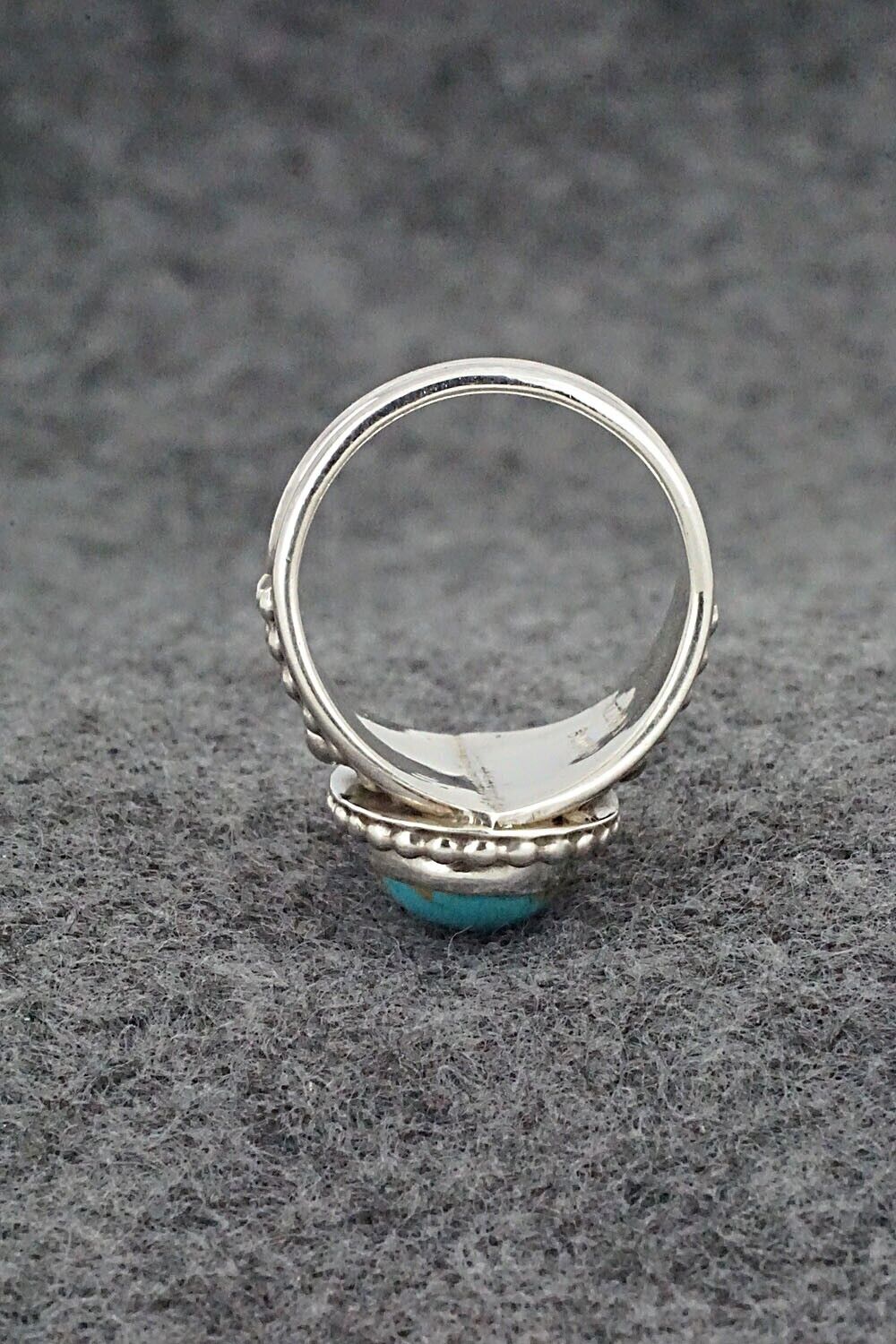 Turquoise & Sterling Silver Ring - Thomas Yazzie - Size 8