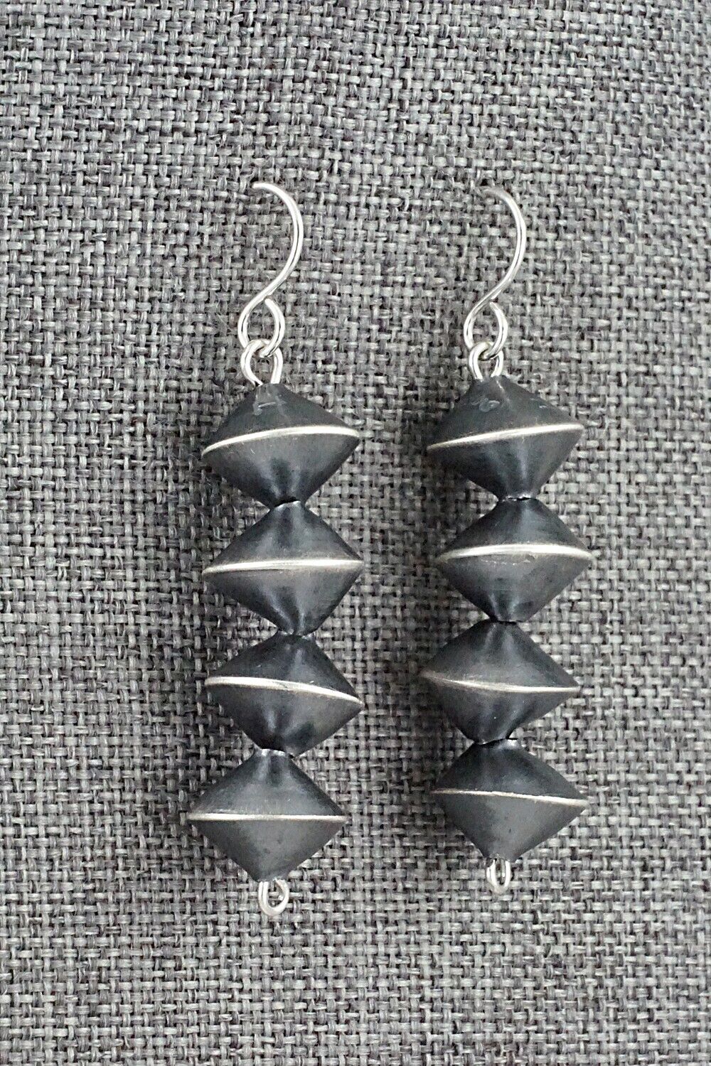 Sterling Silver Navajo Pearl Earrings - Tonisha Haley