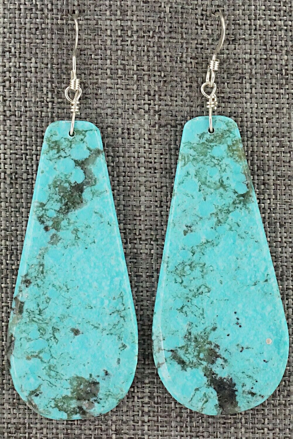 Turquoise & Sterling Silver Earrings - Lupe Lovato
