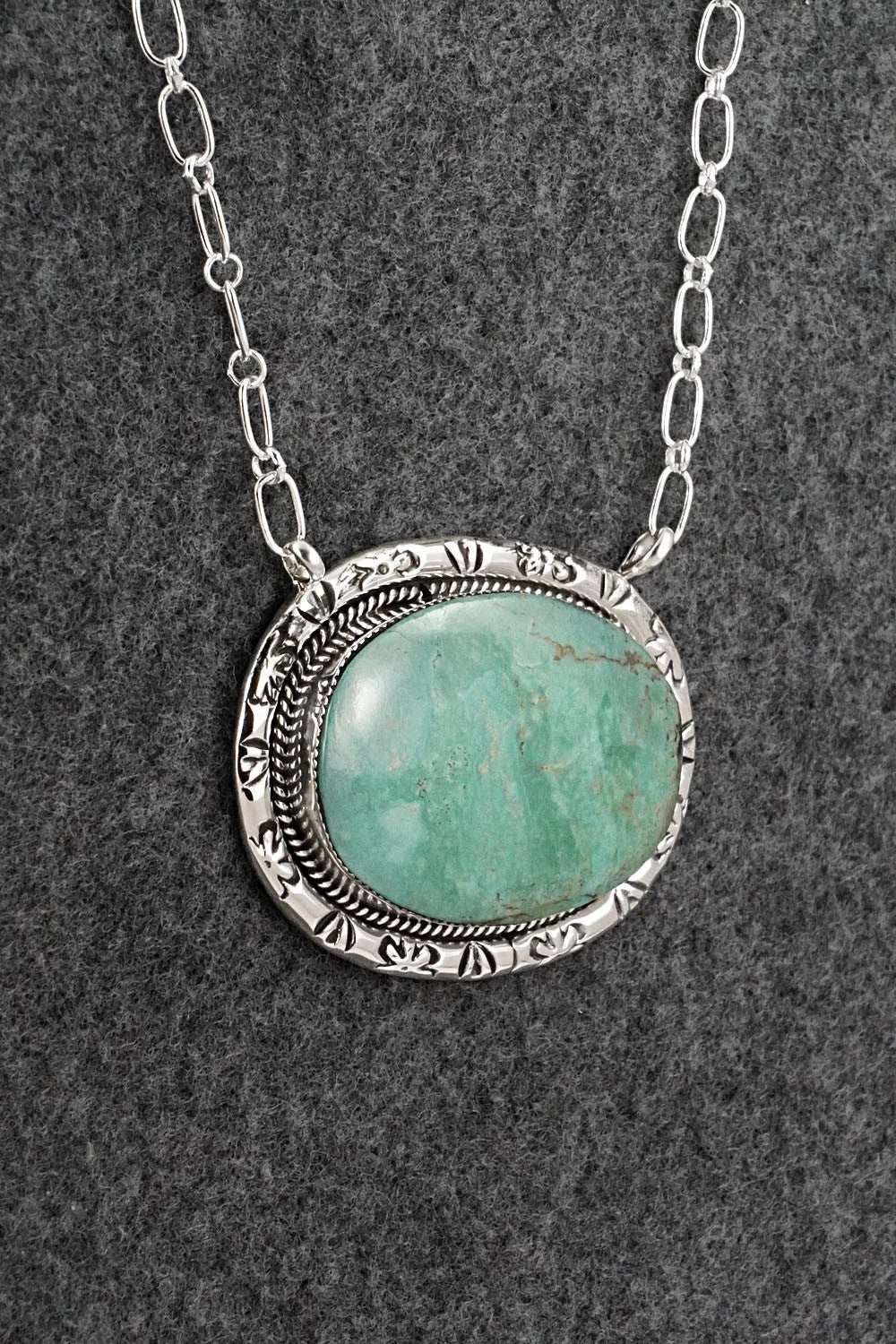 Turquoise & Sterling Silver Necklace - Dorothy Lee