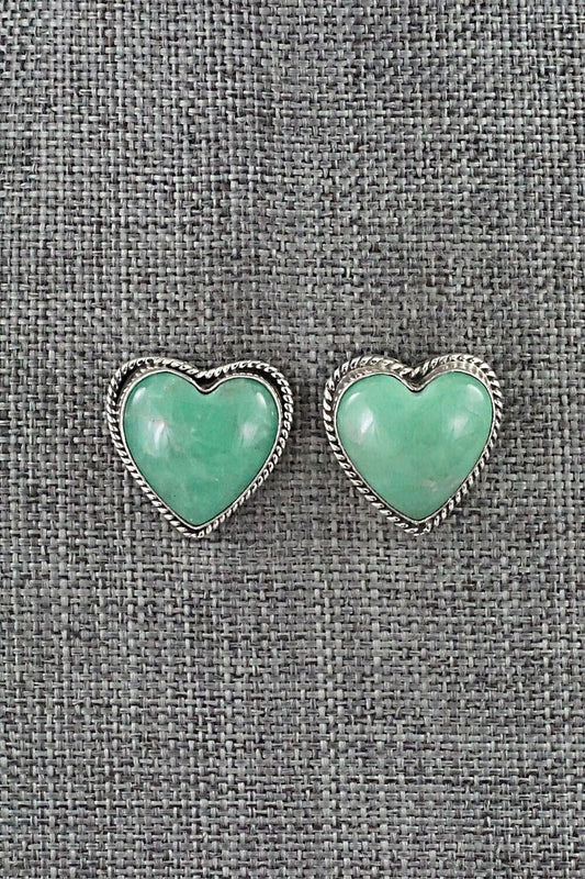 Turquoise and Sterling Silver Earrings - Sharon McCarthy