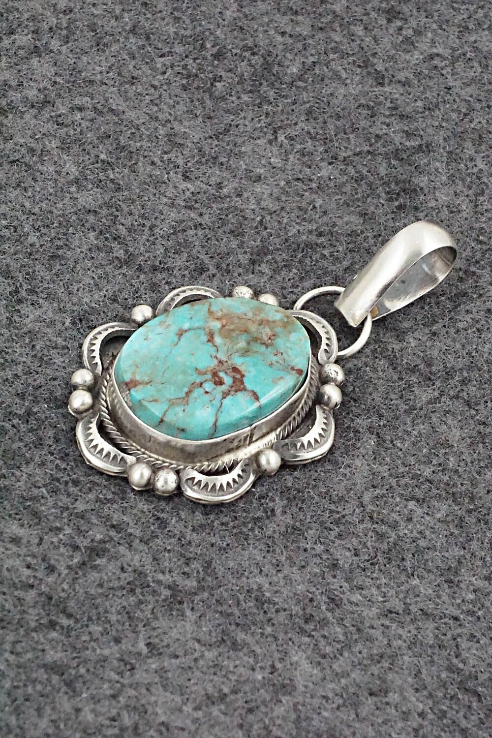 Turquoise & Sterling Silver Pendant - Betta Lee