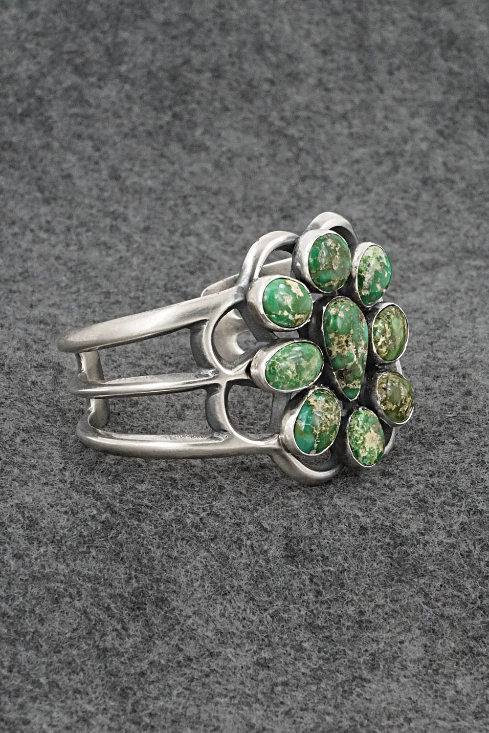 Turquoise & Sterling Silver Bracelet - Eugene Gruber