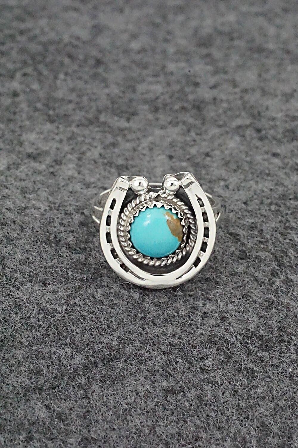 Turquoise & Sterling Silver Ring - Alice Rose Saunders - Size 7