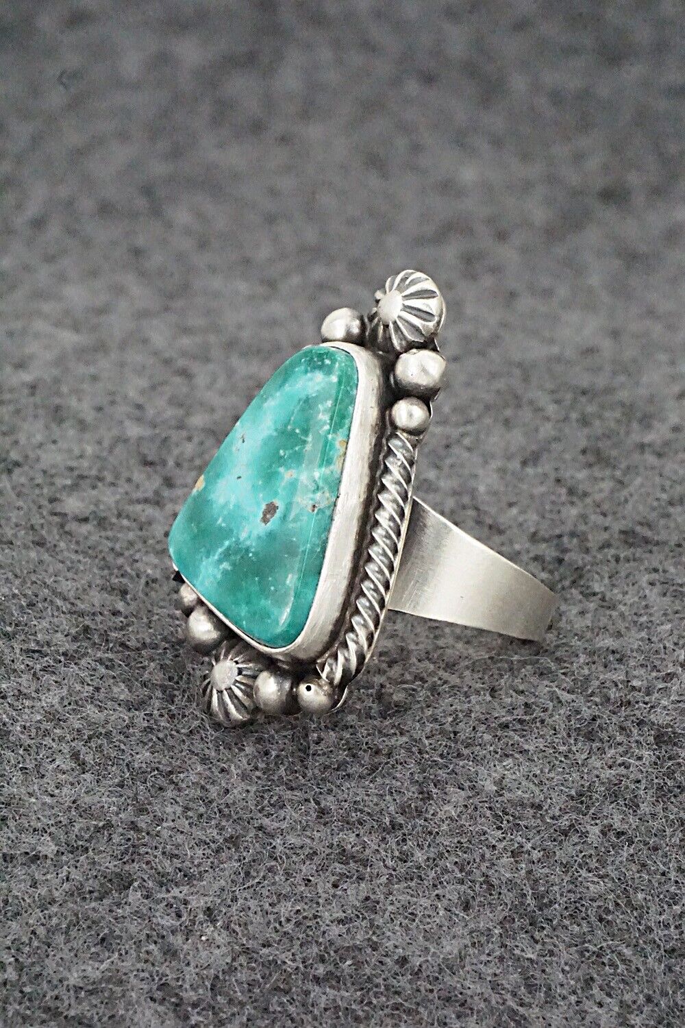 Turquoise & Sterling Silver Ring - Daniel Benally - Size 8