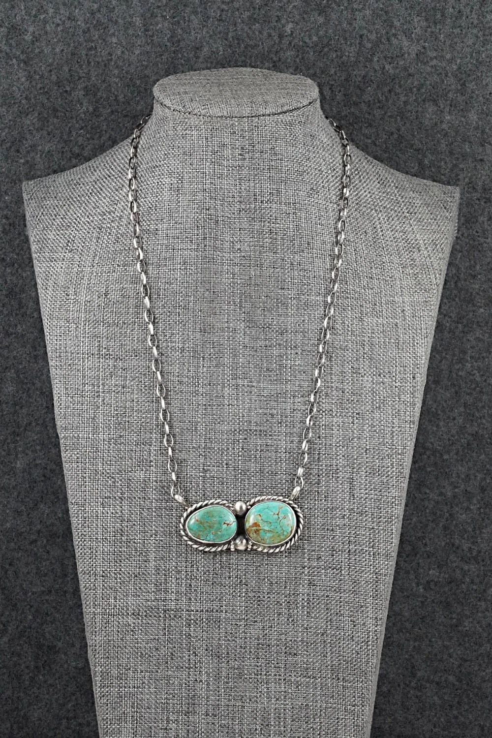 Turquoise & Sterling Silver Necklace - Antwone Brown