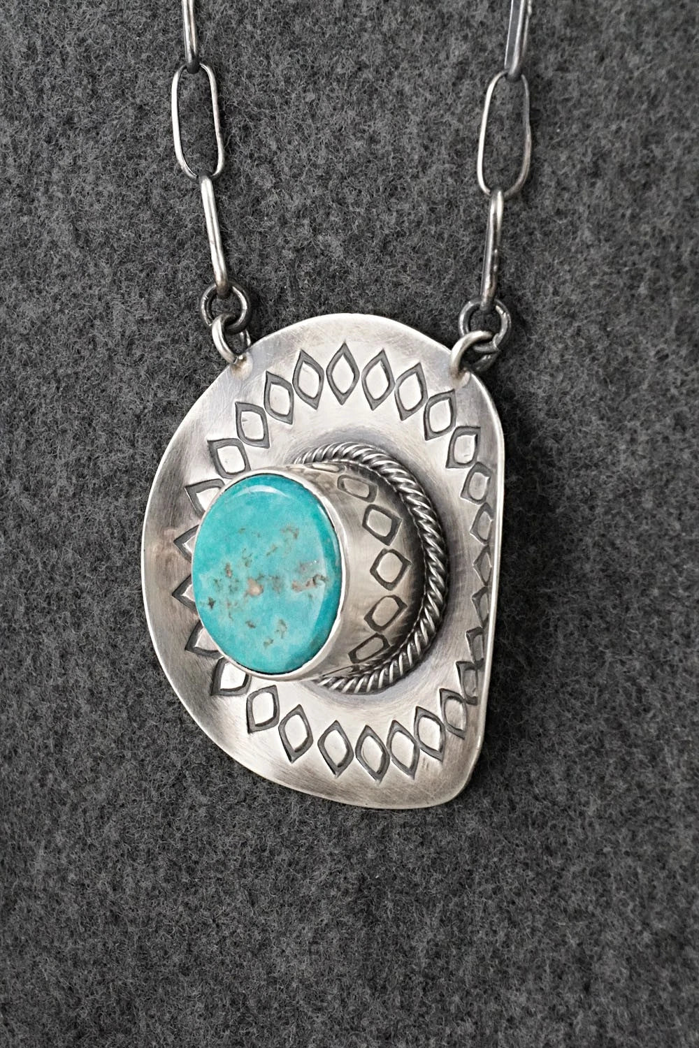 Turquoise & Sterling Silver Necklace - Randy Boyd