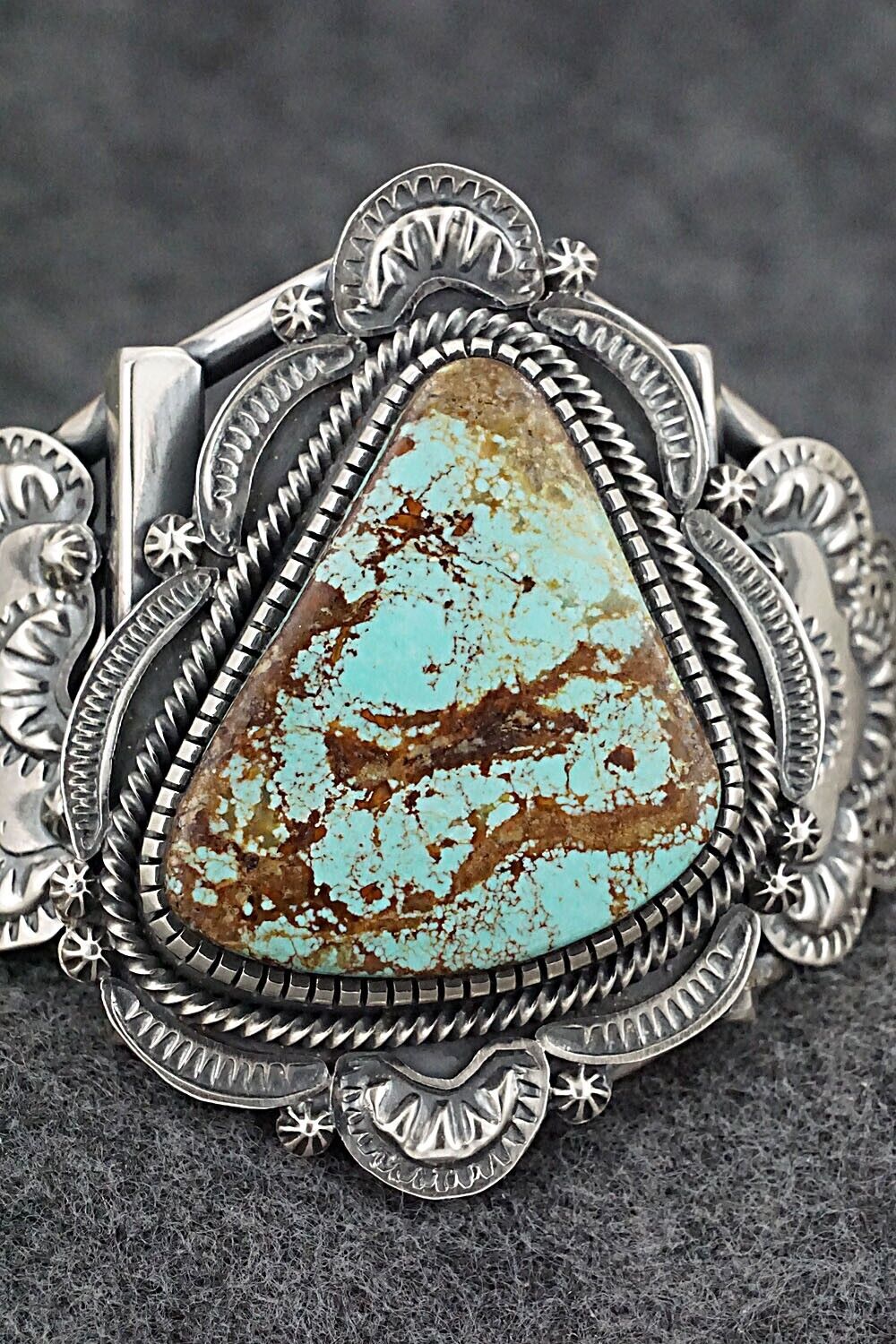 Turquoise & Sterling Silver Bracelet - Hank Vandever