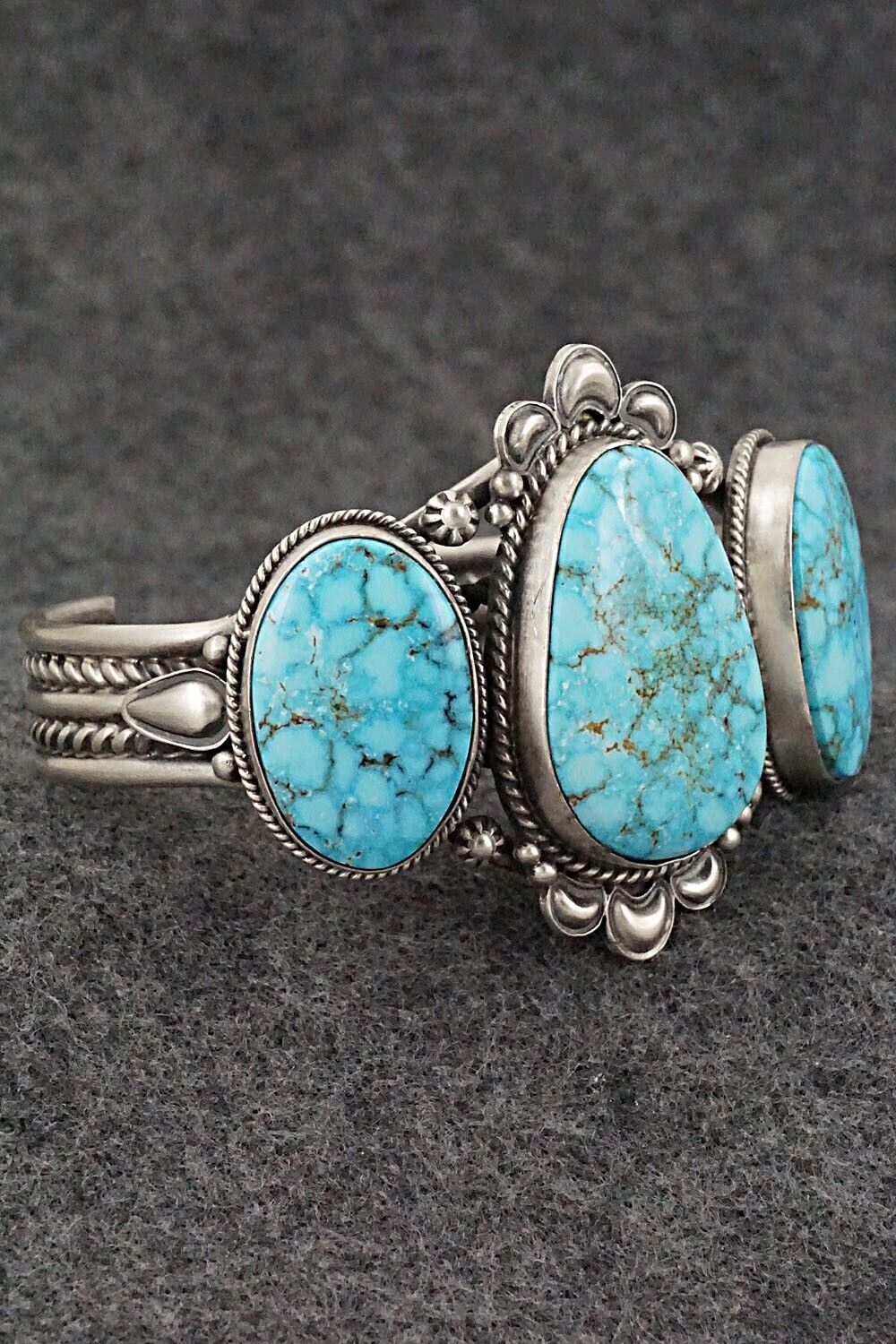 Turquoise & Sterling Silver Bracelet - Derrick Gordon