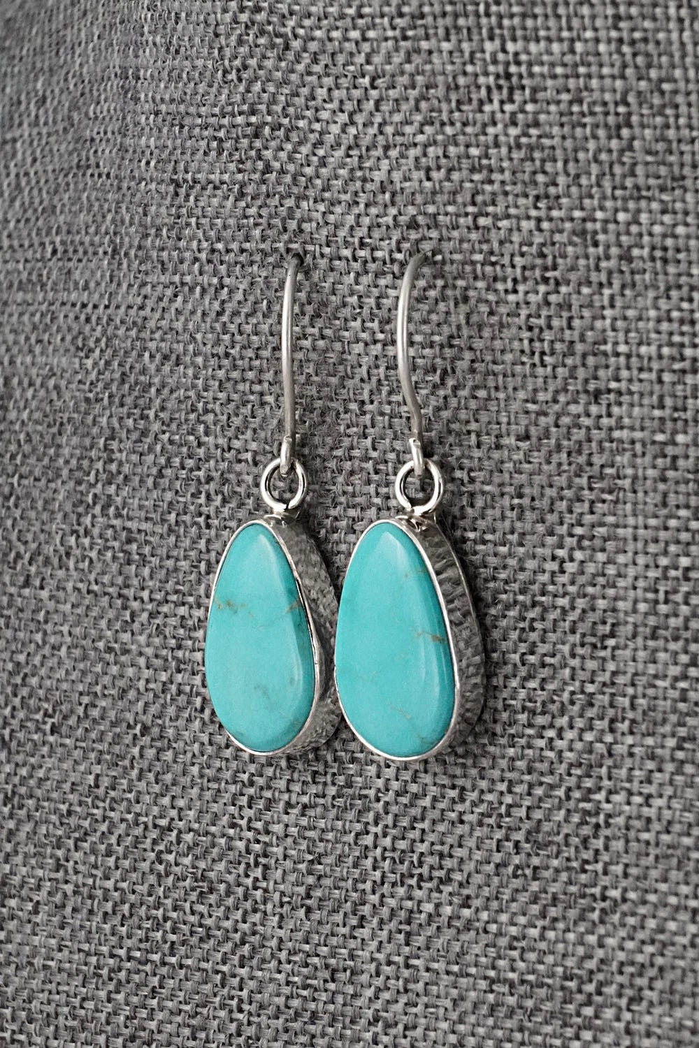 Turquoise & Sterling Silver Earrings - Rosemary Saunders