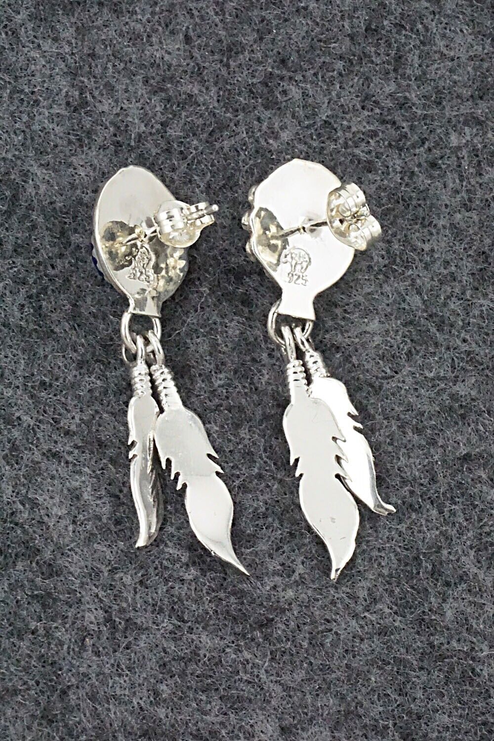 Lapis & Sterling Silver Earrings - Etta Larry