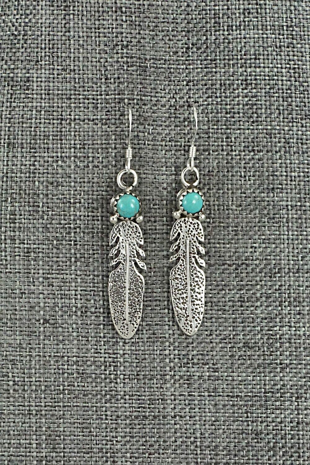 Turquoise & Sterling Silver Earrings - Sharon McCarthy