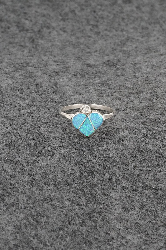 Opalite & Sterling Silver Ring - Ola Eriacho - Size 9