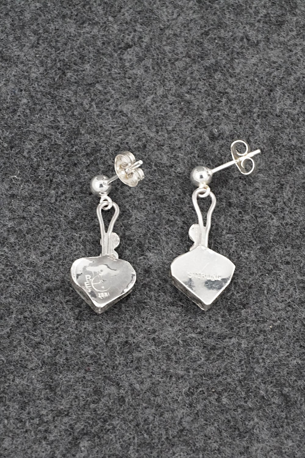 Mother of Pearl Inlay & Sterling Silver Earrings - Ola Eriacho