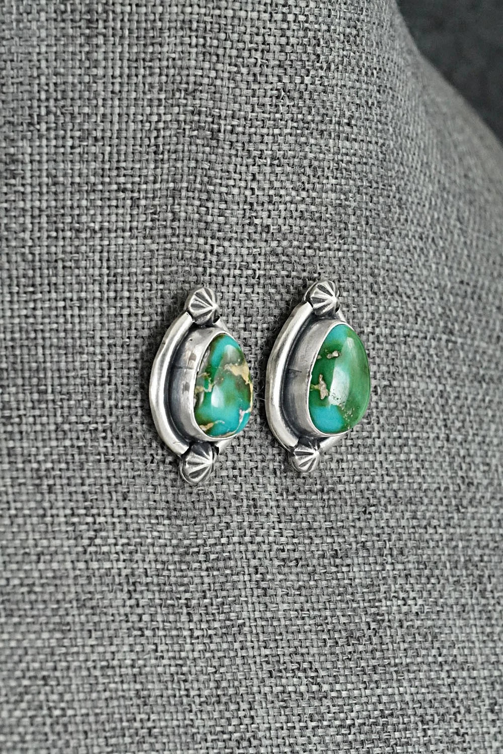 Turquoise & Sterling Silver Squash Blossom Set - Darrin Livingston