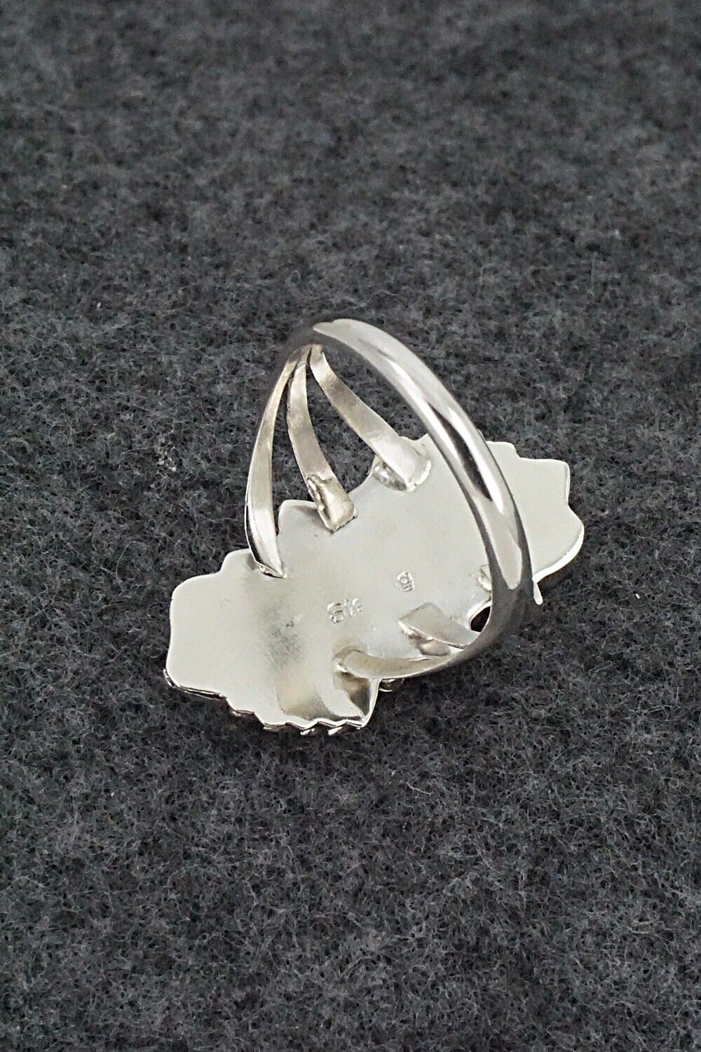 Turquoise & Sterling Silver Ring - Alice Rose Saunders - Size 8.25