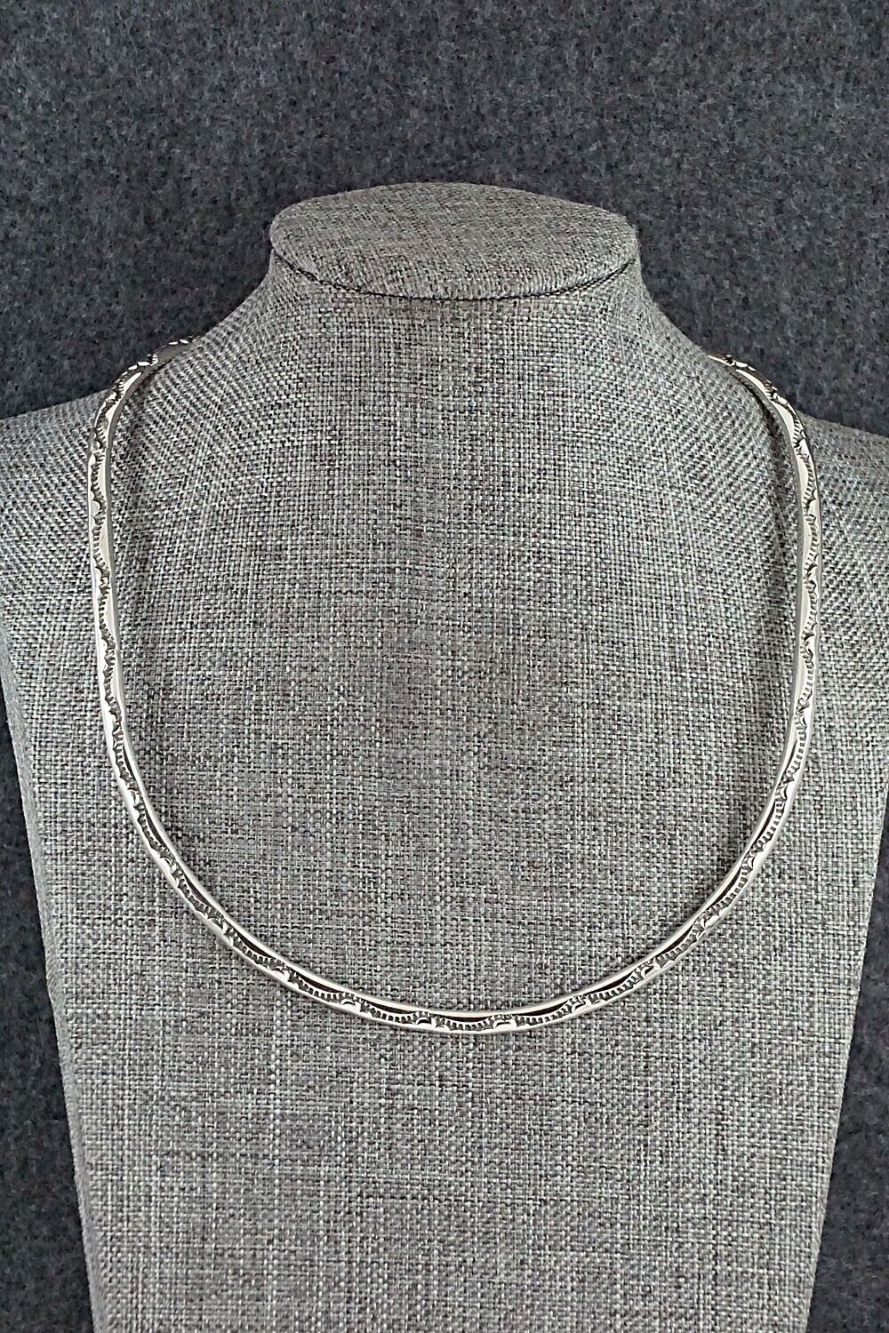 Sterling Silver Choker Necklace - Elaine Tahe