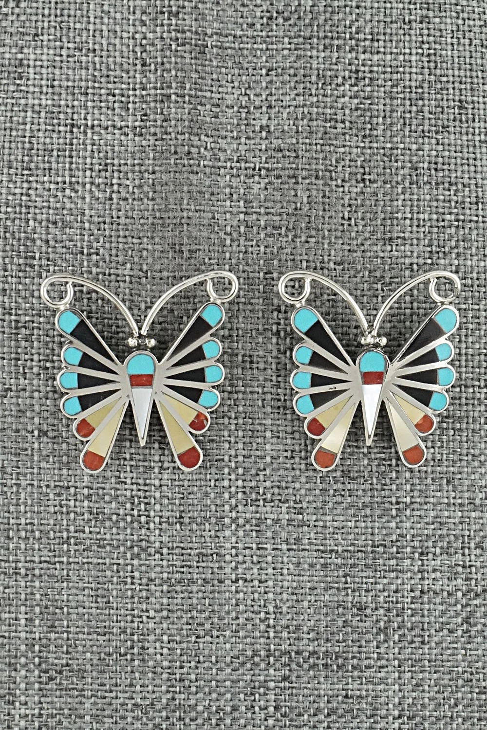 Multi-Stone & Sterling Silver Earrings - Adrian Wallace