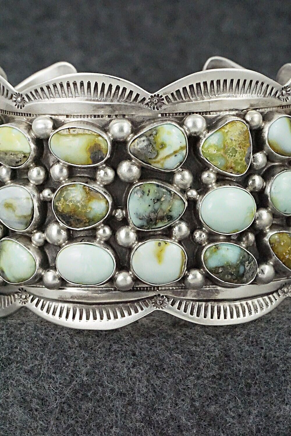 Variscite & Sterling Silver Bracelet - Tom Lewis