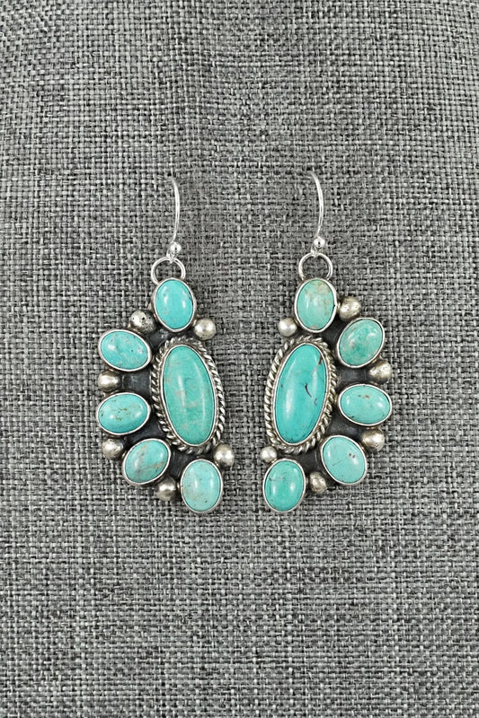 Turquoise & Sterling Silver Earrings - Kathleen Livingston