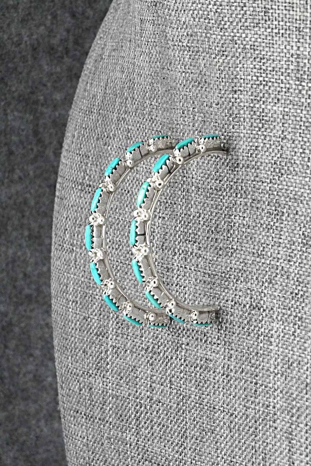 Turquoise & Sterling Silver Earrings - Murray Hannaweeka