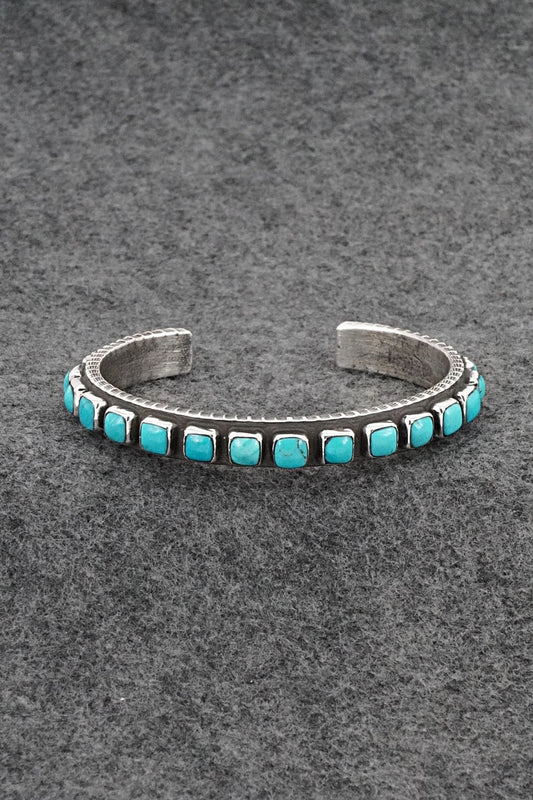 Turquoise & Sterling Silver Bracelet - Ernest Rangel