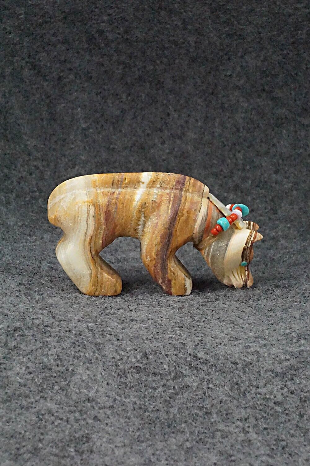 Mountain Lion Zuni Fetish Carving - Douglas Martza