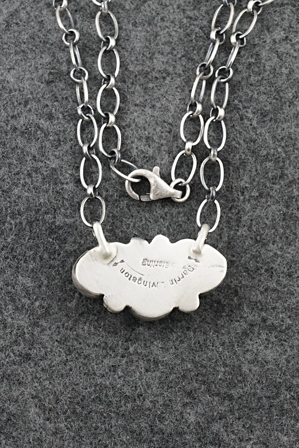 Turquoise & Sterling Silver Necklace - Darrin Livingston