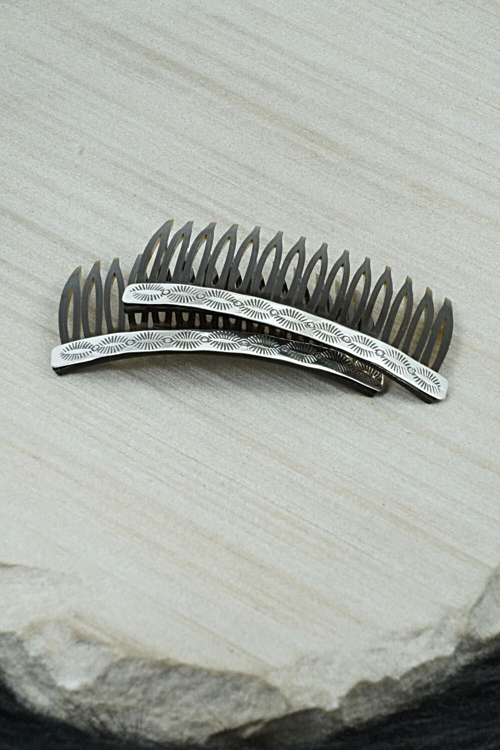 Sterling Silver Hair Combs - Bertha Begay