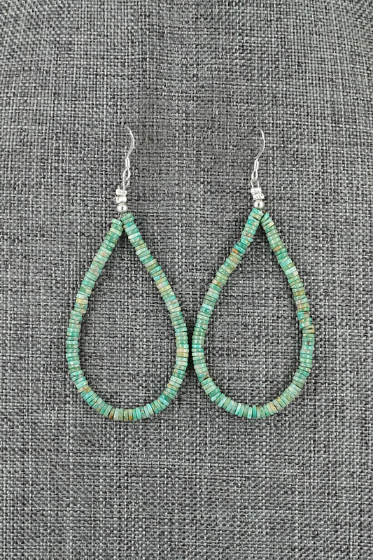 Turquoise & Sterling Silver Earrings - Doreen Jake