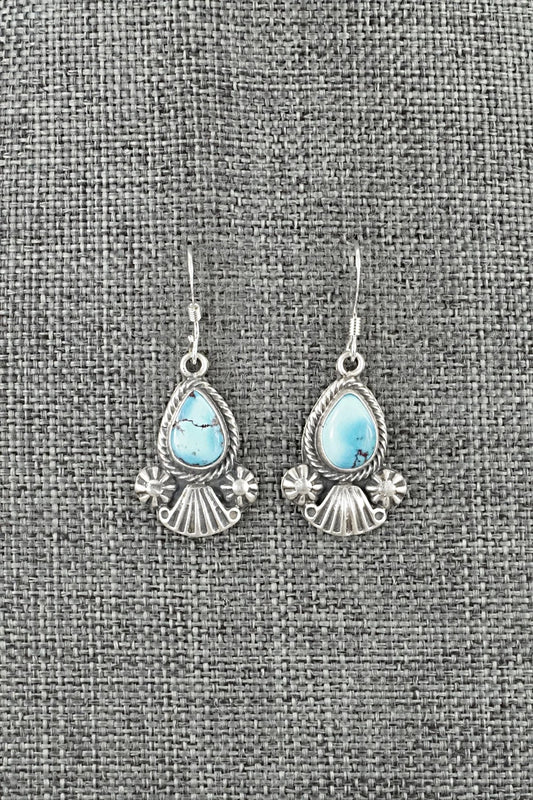 Turquoise & Sterling Silver Earrings - Verley Betone