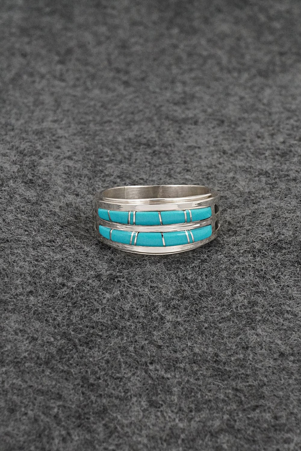 Turquoise & Sterling Silver Ring - Wilbert Muskett Jr. - Size 11