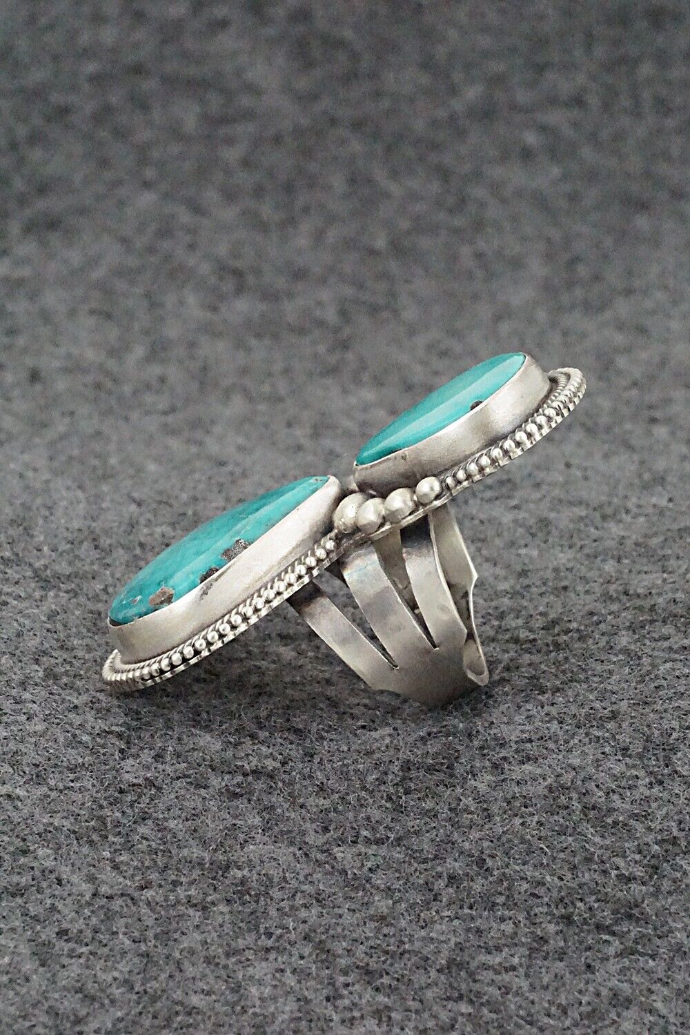Turquoise & Sterling Silver Ring - Kathleen Livingston - Size 7